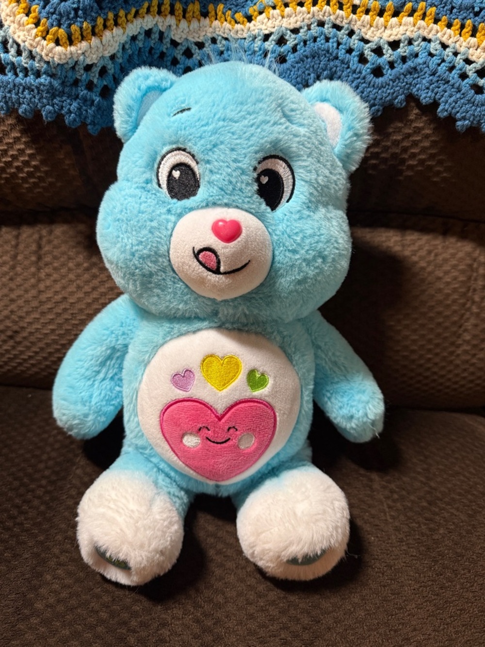 Care Bears Medium Plush Toy Always Here Bear (ECO) Aqua Blue